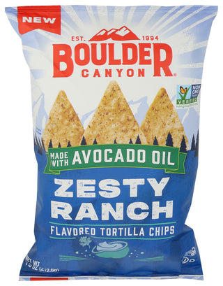 Boulder Canyon Chips Trtla Zesty Ranch - Centre - Front
