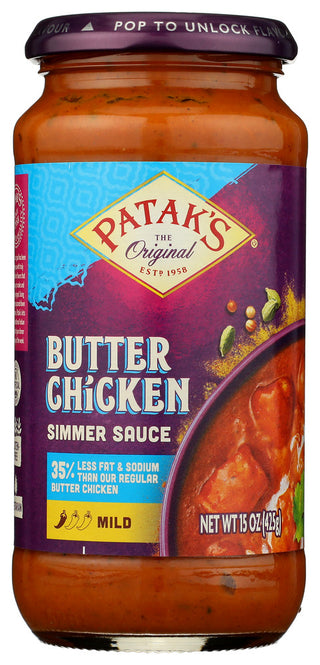 Pataks Sauce Bttr Chckn Low Fat - No Plunge - Front