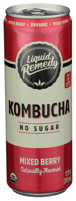 Liquid Remedy Kombucha Mixed Berry Org - Centre - Front