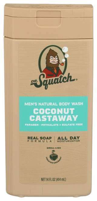 Dr Squatch Wash Body Coconut Castwy - Centre - Front