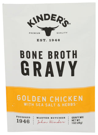 Kinders Gravy Chickn Bne Brth Gldn - Centre - Front