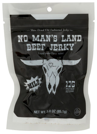 No Mans Land Jerky Beef Mild - Centre - Front
