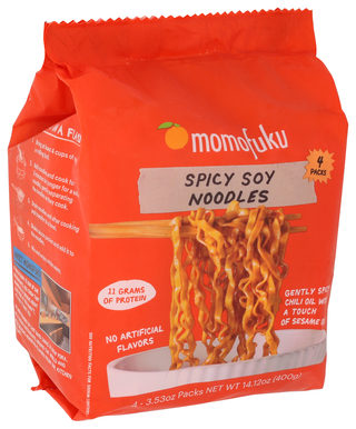 Momofuku Noodles Spicy Soy 4pk - Left - Front