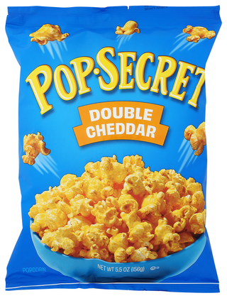 Popsecret Popcorn Rte Dbl Cheddar - No Plunge - Front