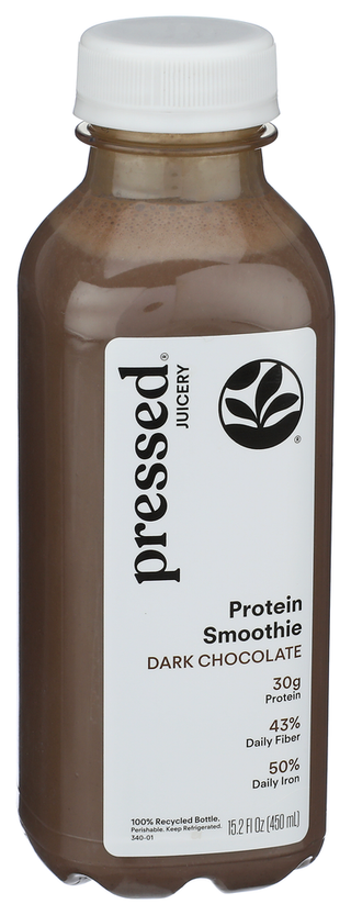 Pressed Juicery Smoothie Prtn Drk Choc - Left - Front