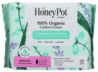 The Honey Pot Pads Top Sheet Mnt Lvndr - No Plunge - Front