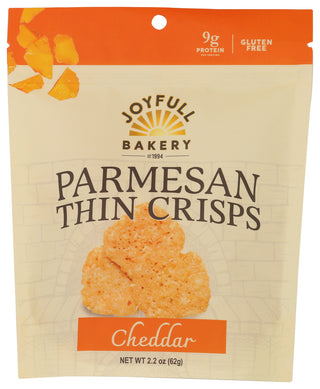 Joyfull Bakery Crisps Thin Ched Parm - No Plunge - Front