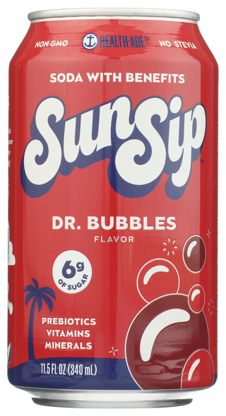 Health Ade Sunsip Soda Dr Bubbles - No Plunge - Front