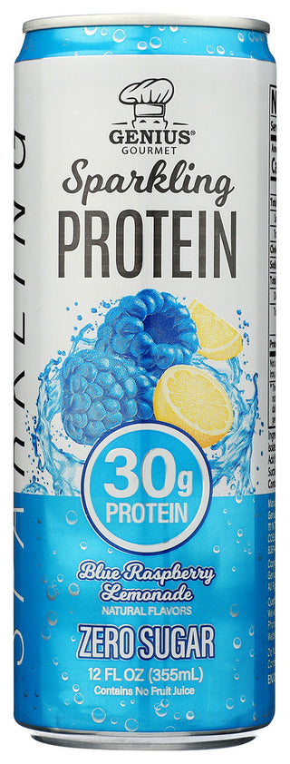 Genius Gourmet Keto Beverage Sprkl Bl Rs Lem - No Plunge - Front
