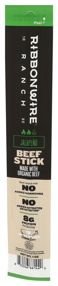 Ribbonwire Ranch Stick Beef Jalapeno - Right - Front