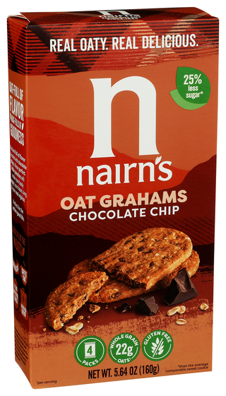 Nairns Cookie Oatmeal Choc - Left - Front