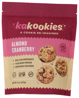 Kakookies Cookie Bites Alm Crnbrry - No Plunge - Front
