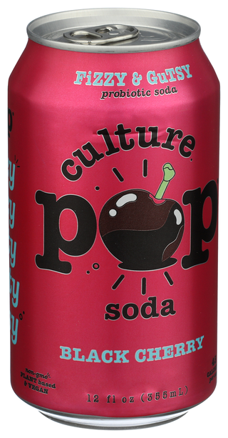 Culture Pop Soda Prob Black Cherry - Left - Front