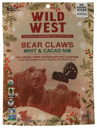 Wild West Choc Mint Cacao Nib Clw - No Plunge - Front