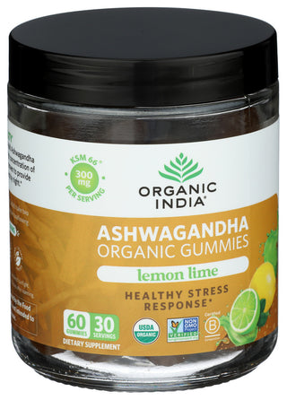 Organic India Ashwagandha Gummy - Left - Front