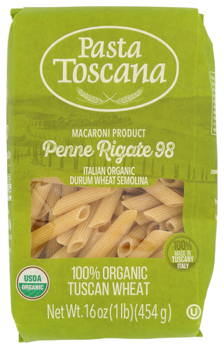 Pasta Toscana Pasta Penne Rigate Org - No Plunge - Front