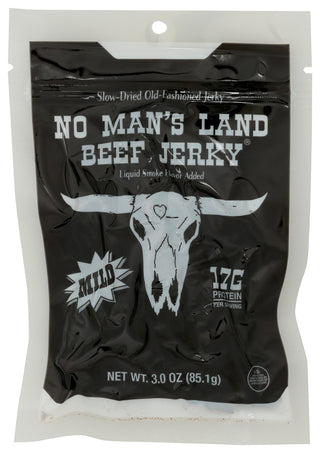 No Mans Land Jerky Beef Mild - No Plunge - Front