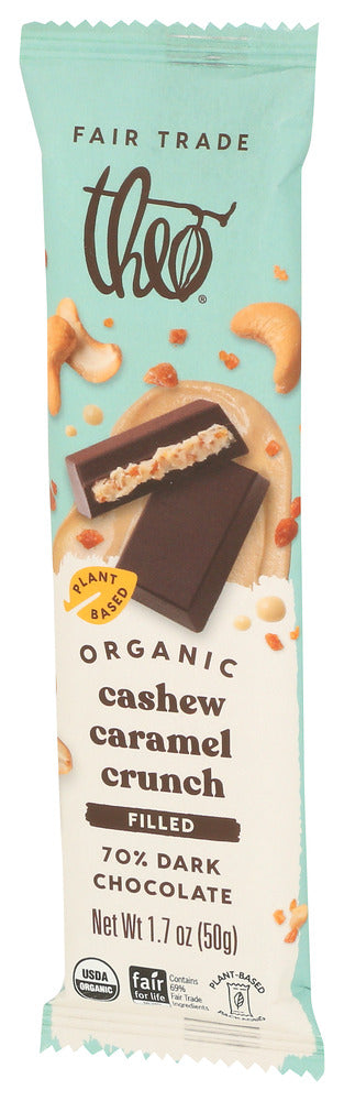 Theo Chocolate Bar Choc Dk Cshw Crml Cr - Right - Front