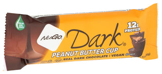 NUGO DARK PROTEIN BAR, PEANUT BUTTER CUP, ONE EACH - Left - Front