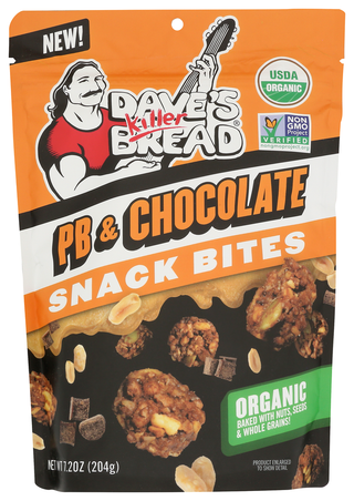 Daves Killer Bread Bites Granola Pb Choc - No Plunge - Front