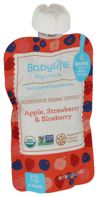 Babylife Pouch Apl Strwbry Blubry - Left - Front