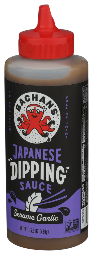 Bachans Sauce Dipping Ssame Grlc - Right - Front
