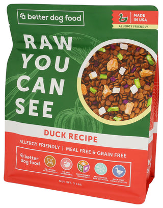 A Better Treat Dog Food Allergy Duck - Right - Front