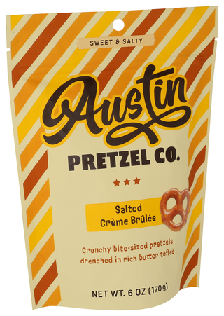 Austin Pretzel Co Pretzels Slt Crme Brulee - Left - Front