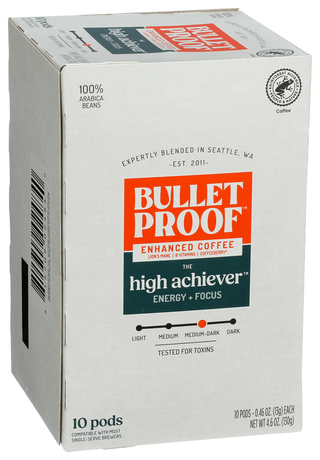 Bulletproof Coffee Pods High Achiever - Left - Front