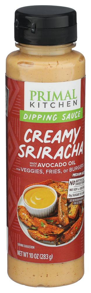 Primal Kitchen Sauce Dipn Crmy Sriracha - Left - Front