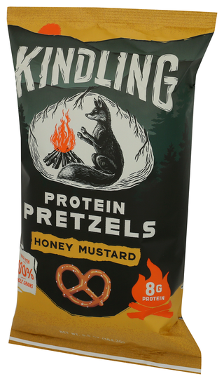 Kindling Snacks Pretzels Prtn Hny Mstrd - Right - Front
