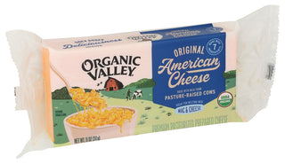 Organic Valley Cheese American Yllw Og - Left - Front