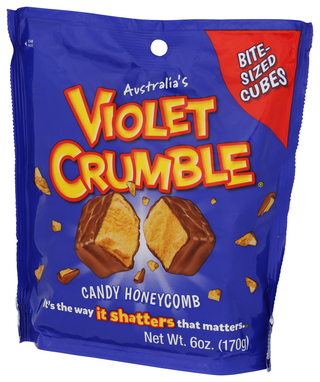 Violet Crumble Chocolate Cubes Bite Szd - Right - Front