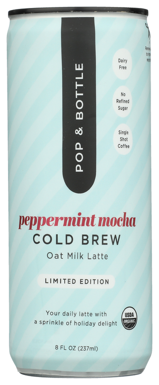 Pop And Bottle Latte Oat Pepprmnt Mocha - No Plunge - Front