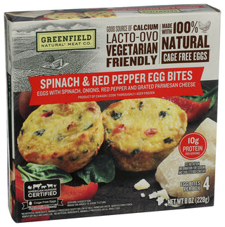 Greenfield Egg Bites Spinach Rd Ppr - Left - Front