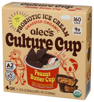 Alecs Ice Cream Ice Cream 4pk Pnut Buttr - Right - Front