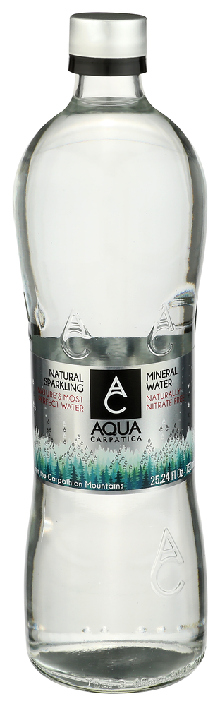 AQUA CARPATICA NATURAL SPARKLING MINERAL WATER, 25.24 OZ. - Centre - Front