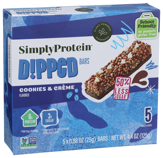 Simplyprotein Bar Dppd Cookies & Creme - Left - Front
