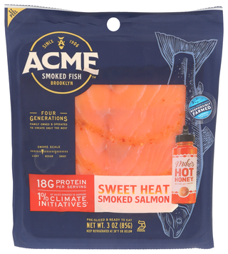 Acme Salmon Cld Smkd Hot Hney - Centre - Front