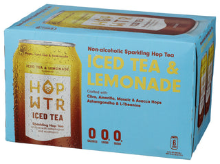 Hop Wtr Tea Iced Tea & Lemnd 6pk - Right - Front
