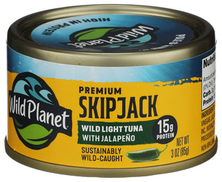Wild Planet Tuna Wld Skpjck Jalapeno - Right - Front
