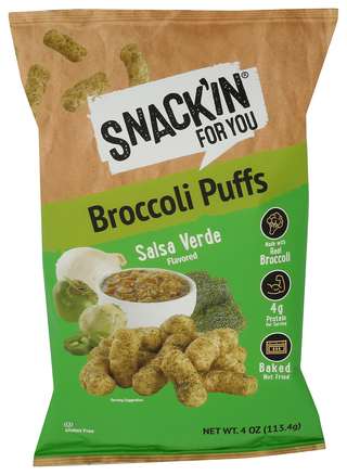 Snackin For You Puffs Broccoli Sls Verde - Centre - Front