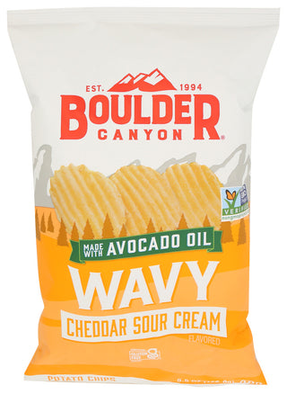 Boulder Canyon Chips Wavy Chdr Sour Crm - Centre - Front