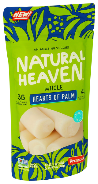 Natural Heaven Hearts Of Palm Whole - Left - Front