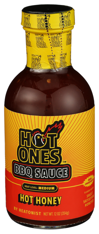 Hot Ones Sauce Bbq Hot Honey - Right - Front
