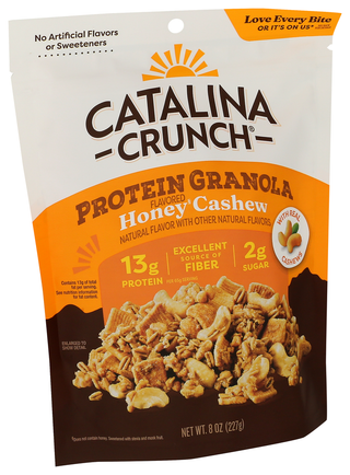 Catalina Crunch Granola Prtn Hney Cashew - Left - Front