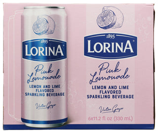 Lorina Bev Sp Pink Lmnd Can 6pk - No Plunge - Front