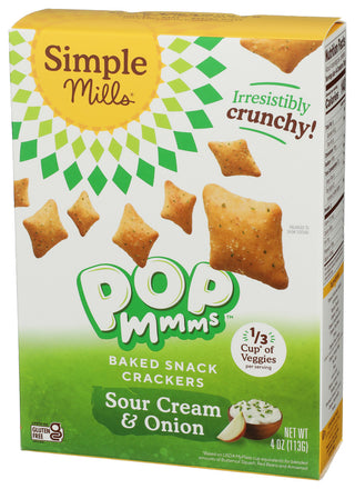 Simple Mills Cracker Sour Cream Onion - Right - Front