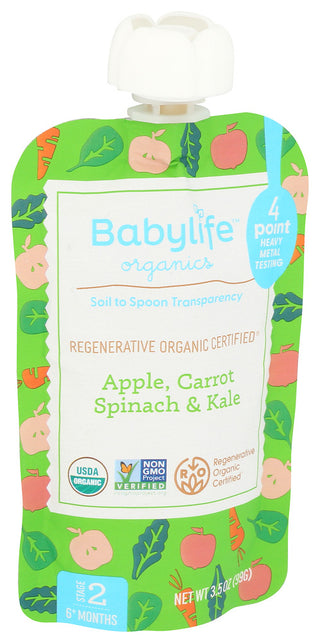Babylife Pouch Apl Crt Spnc Kale - Left - Front
