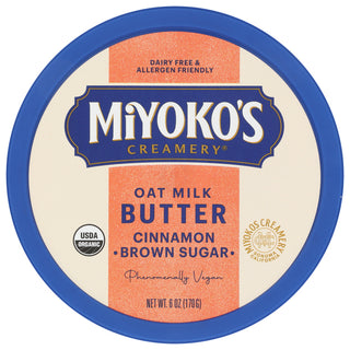 Miyokos Creamery Butter Oatmlk Cin Br Sgr - No Plunge - Front